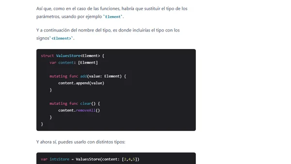 Optimizar código en Swift gracias a los genéricos