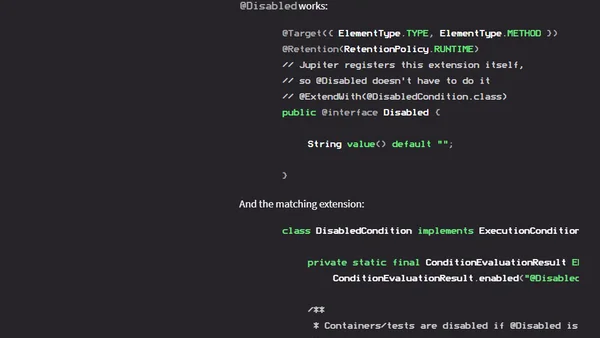 JUnit 5 Conditions: @Enabled, @Disabled, Customized