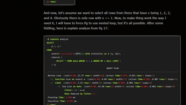 Waiting for PostgreSQL 18 – Allow EXPLAIN to indicate fractional rows.