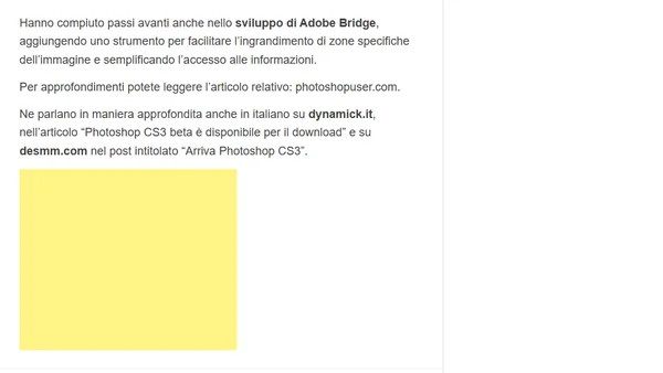 La versione beta di photoshop CS3: alcune caratteristiche