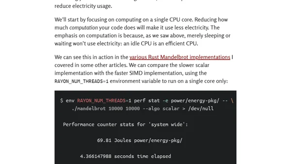 Reducing CO₂ emissions with faster software
