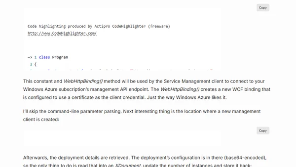 Windows Azure and scaling: how? (.NET)