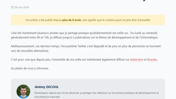 Retrouvez ma veille sur Maston & Bluesky