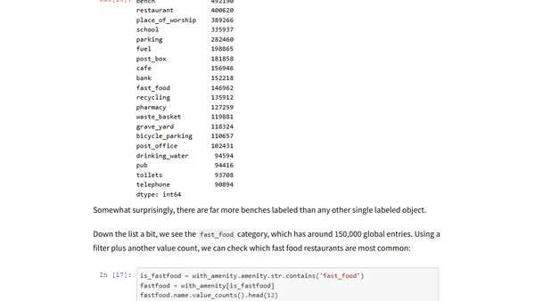 Out-of-Core Dataframes in Python: Dask and OpenStreetMap