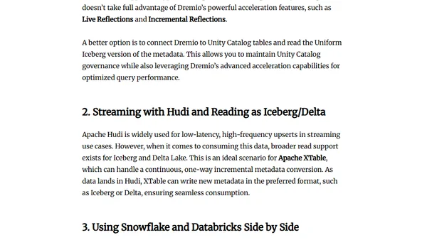 When to use Apache Xtable or Delta Lake Uniform for Data Lakehouse Interoperability