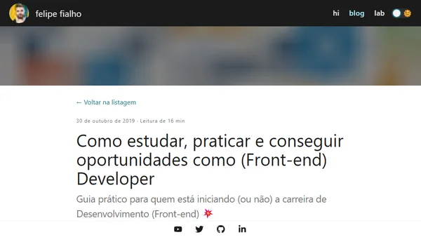 Como estudar, praticar e conseguir oportunidades como (Front-end) Developer