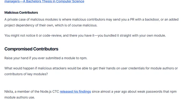 Malicious Modules — what you need to know when installing npm packages