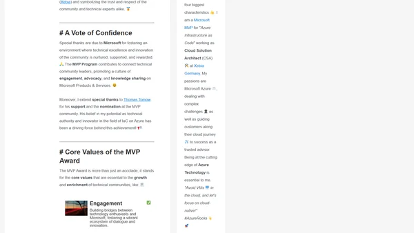 MVP Award in “Azure Infrastructure as Code” 🏆