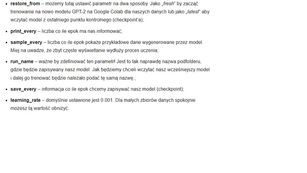 Polski poeta AI (GPT-2 na Google Colab)