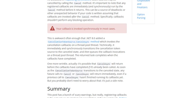 Cancellation, Part 5: Registration