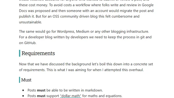 The challenge of updating an aging blog