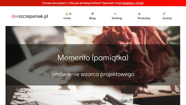 Wzorzec projektowy Pamiątka (Memento)