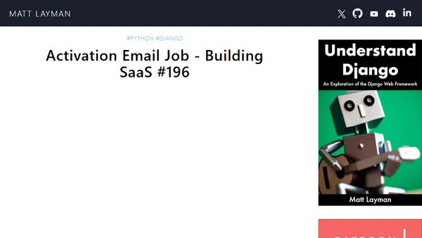 Activation Email Job - Building SaaS #196