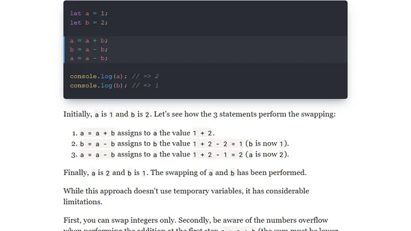 4 Ways to Swap Variables in JavaScript