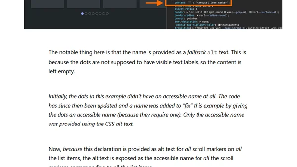 Are 'CSS Carousels' accessible?