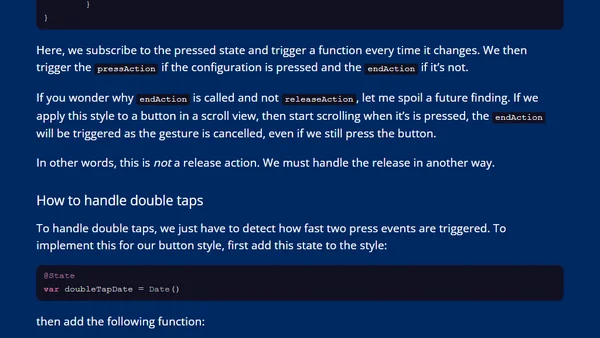 Using complex gestures in a SwiftUI ScrollView