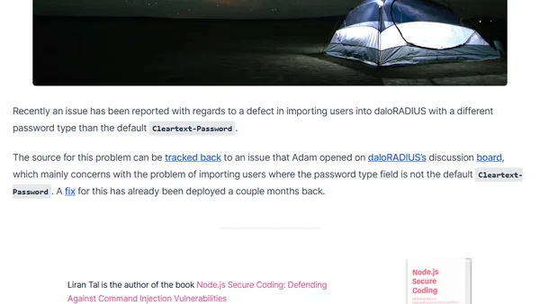 daloRADIUS Import Users – fix password type