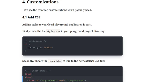 How To Setup Your Local React Playground