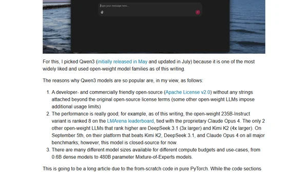 Understanding and Implementing Qwen3 From Scratch