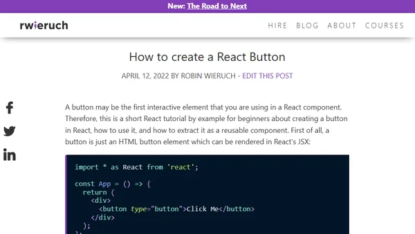 How to create a React Button