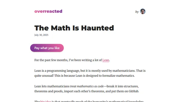 The Math Is Haunted