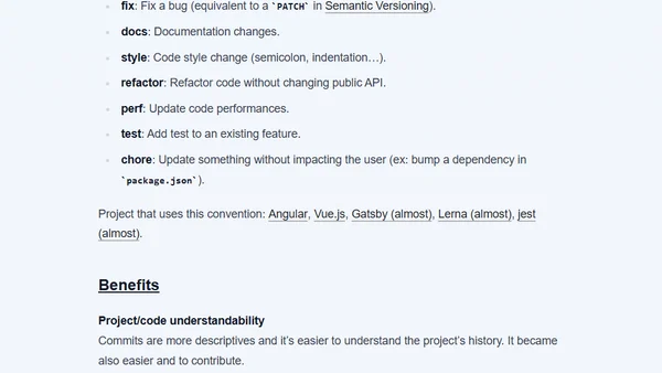 Enhance your git log with conventional commits