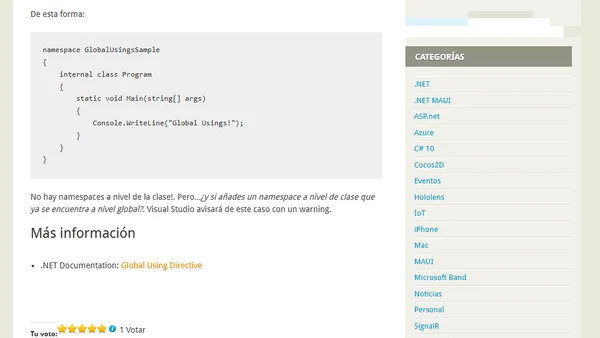 [C# 10] Global Usings