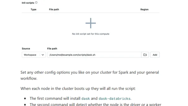 Running Dask on Databricks