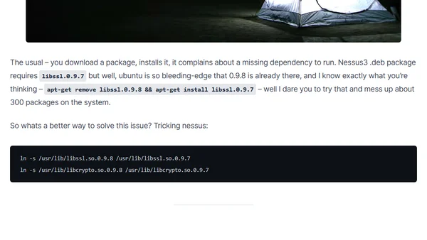 nessus3 install issue on ubuntu