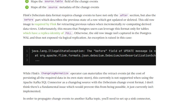 A Deep Dive Into Ingesting Debezium Events From Kafka With Flink SQL