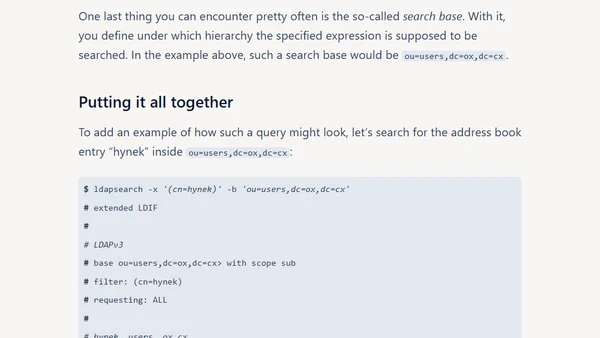 LDAP: A Gentle Introduction