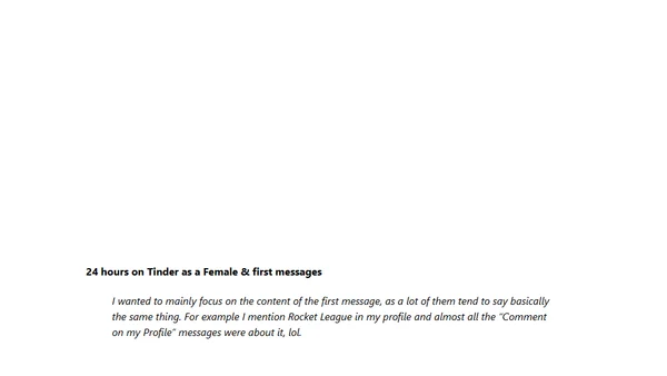 Tinder anecdata and Sankey diagrams