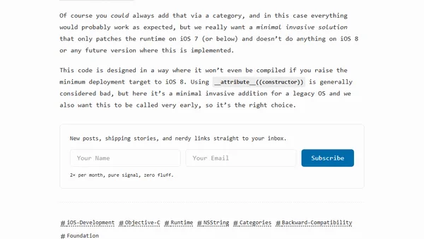 Retrofitting containsString: on iOS 7