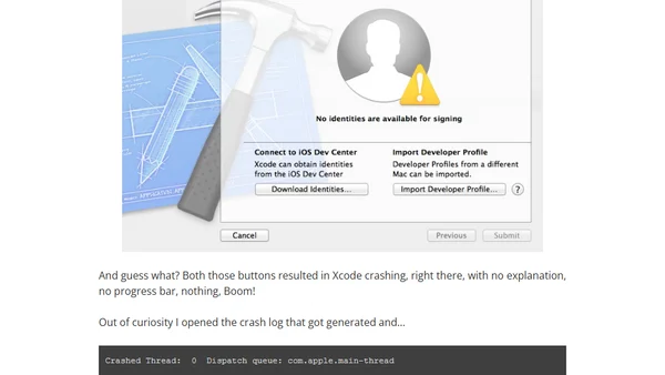 A workaround to Xcode 5 GM crash on app submission