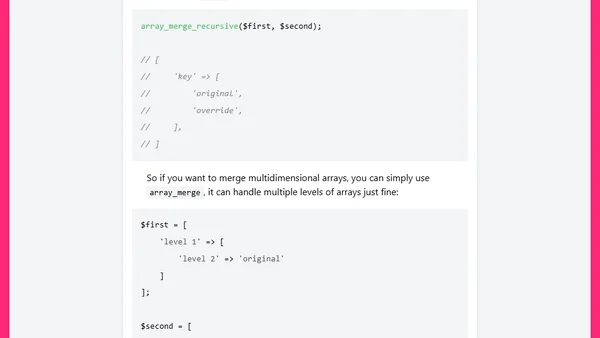 How to merge multidimensional arrays in PHP?
