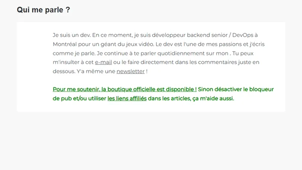 Le pire piège dans lequel tombent les développeurs