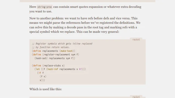 Tufte style sidenotes and marginnotes in Pollen