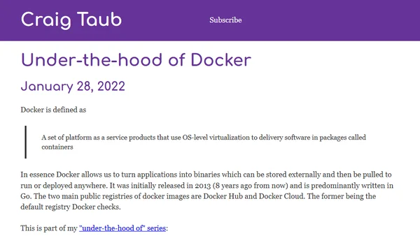 Under-the-hood of Docker