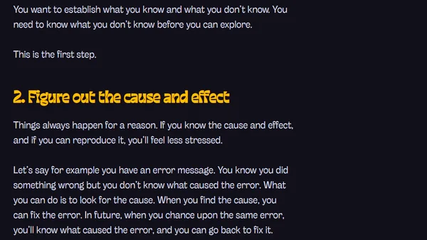 Dealing with confusion