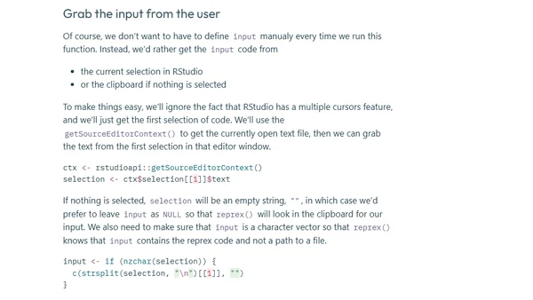 Create a GitHub issue from a reprex with shrtcts