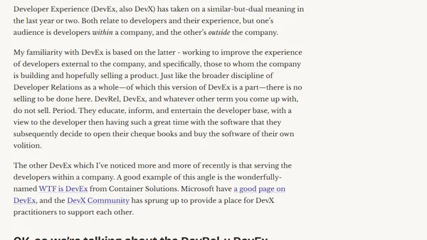 What Does This DevEx Engineer Do?