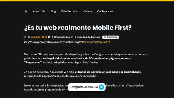 ¿Es tu web realmente Mobile First?