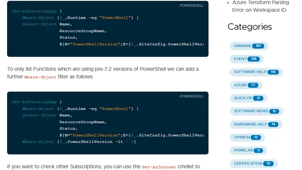 Support for PowerShell 7.0 in Azure Functions is ending on 3 December 2022