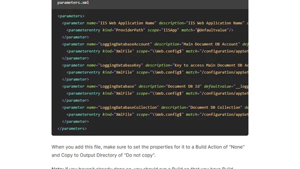 Per-environment config value tokenization for Azure Web Apps using VSTS Release Management