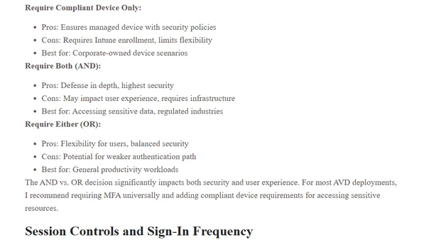 Implementing Conditional Access for Azure Virtual Desktop: Security Best Practices