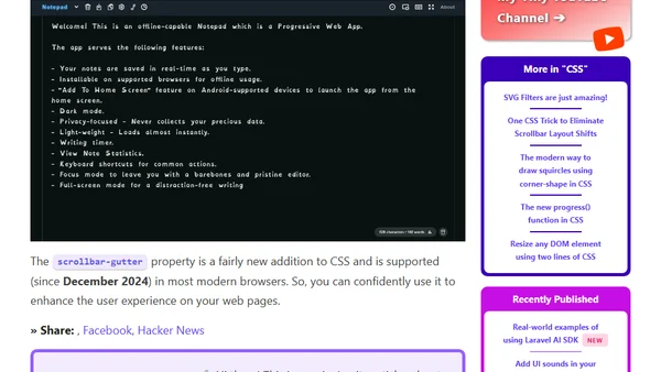 One CSS Trick to Eliminate Scrollbar Layout Shifts
