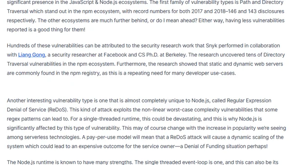 A Snyk peek into Node.js and npm’s state of open source security report 2019