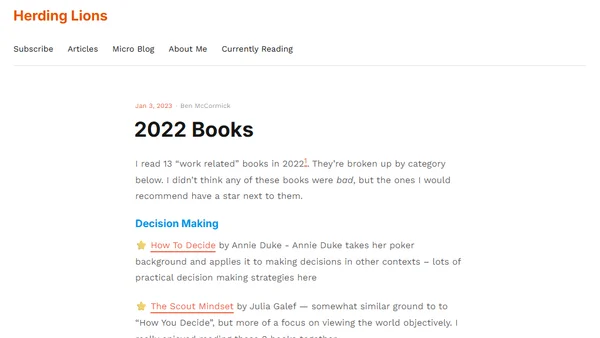 2022 Books