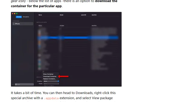 Debugging files in iOS