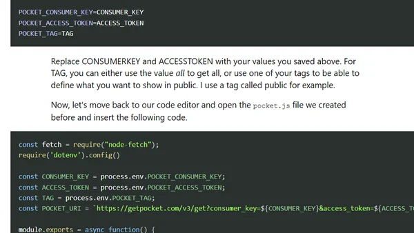 Integrate Pocket in Eleventy